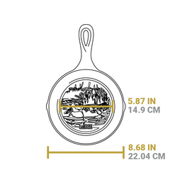 Wildlife Series™ 8 Inch Cast Iron Duck Skillet