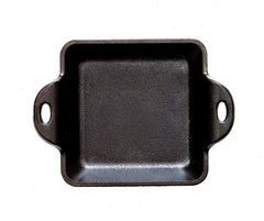Heat-Treated 10 Ounce Square Cast Iron Mini Server