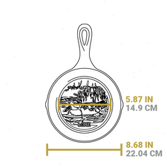 Wildlife Series™ 8 Inch Cast Iron Duck Skillet