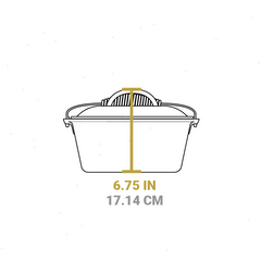 Seasoned Cast Iron Dutch Oven Frying Set