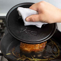 Yellowstone™ 8 Inch Round Seasoned Cast Iron “Power Y” Grill Press