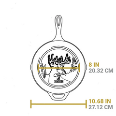 Wildlife Series™ 10.25 Inch Cast Iron Deer Skillet
