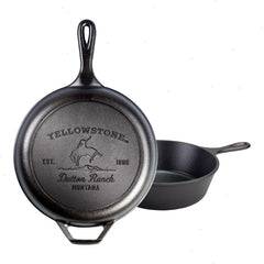 Yellowstone™ 3.2 Quart Seasoned Cast Iron Bucking Bronco Combo Cooker