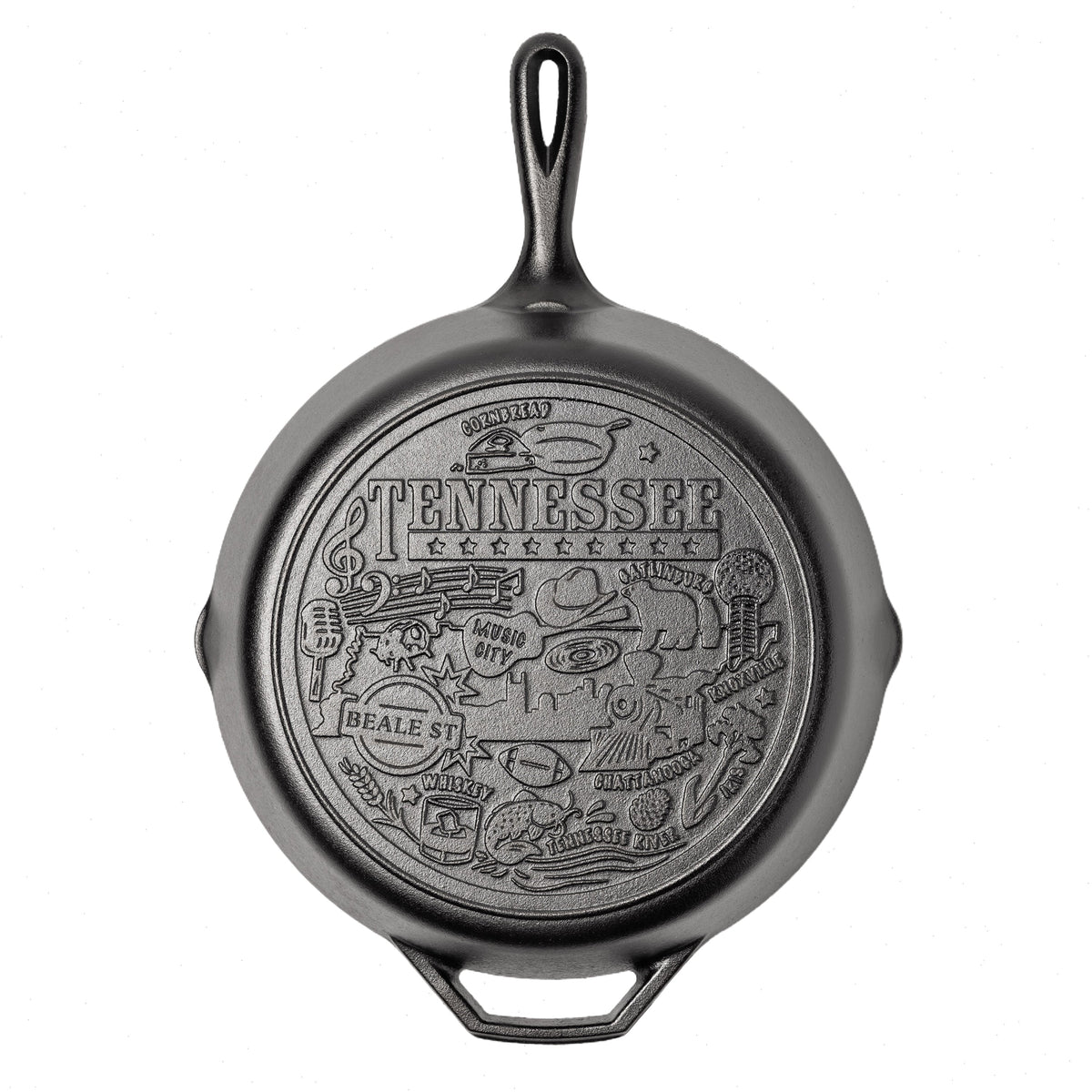 American Road Trip: 12 Inch Seasoned Cast Iron Skillet, Tennessee