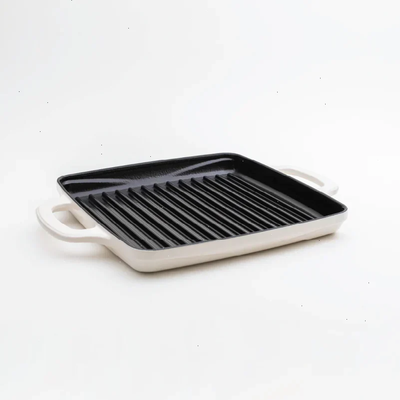 USA Enamel 11 Inch Enameled Cast Iron Grill Pan